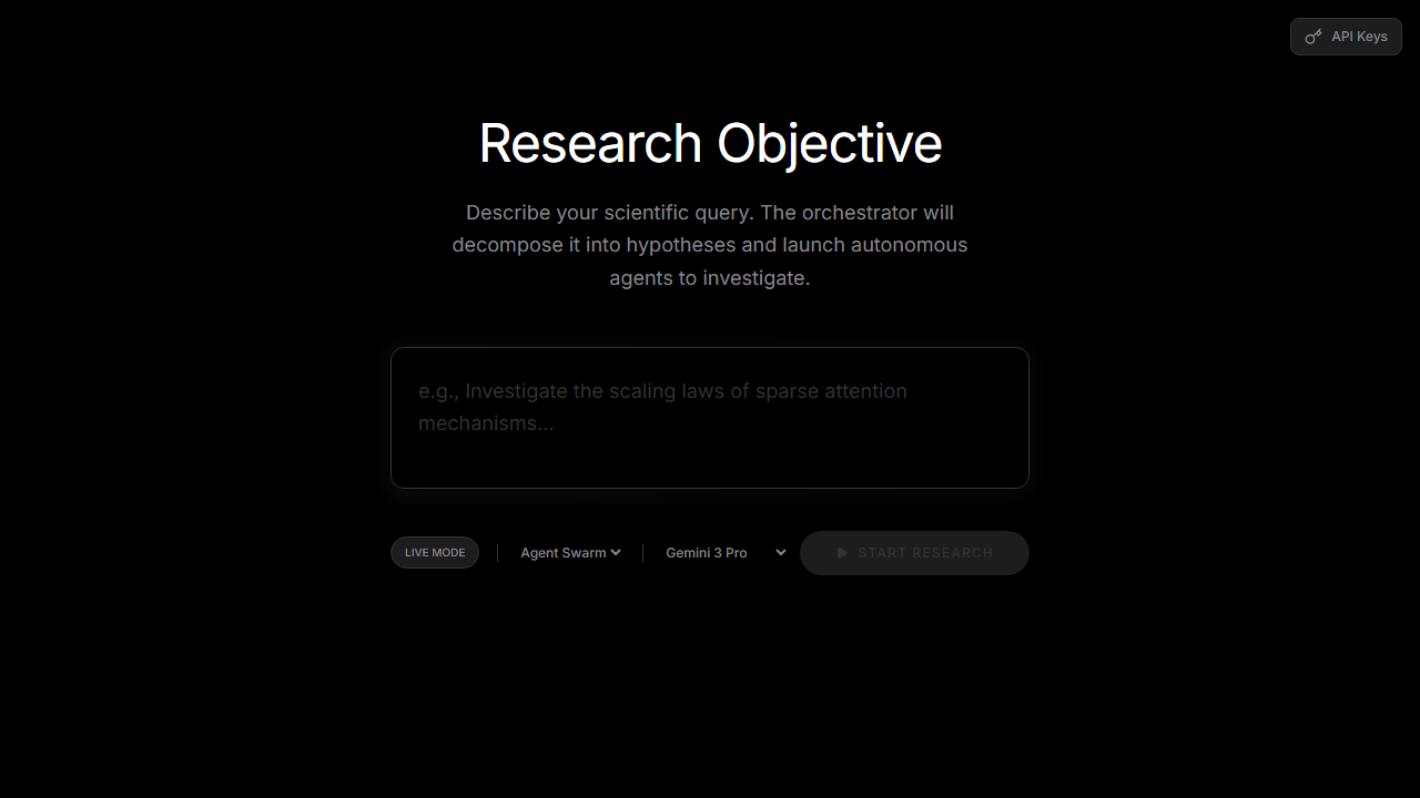 Autonomous Researcher screenshot