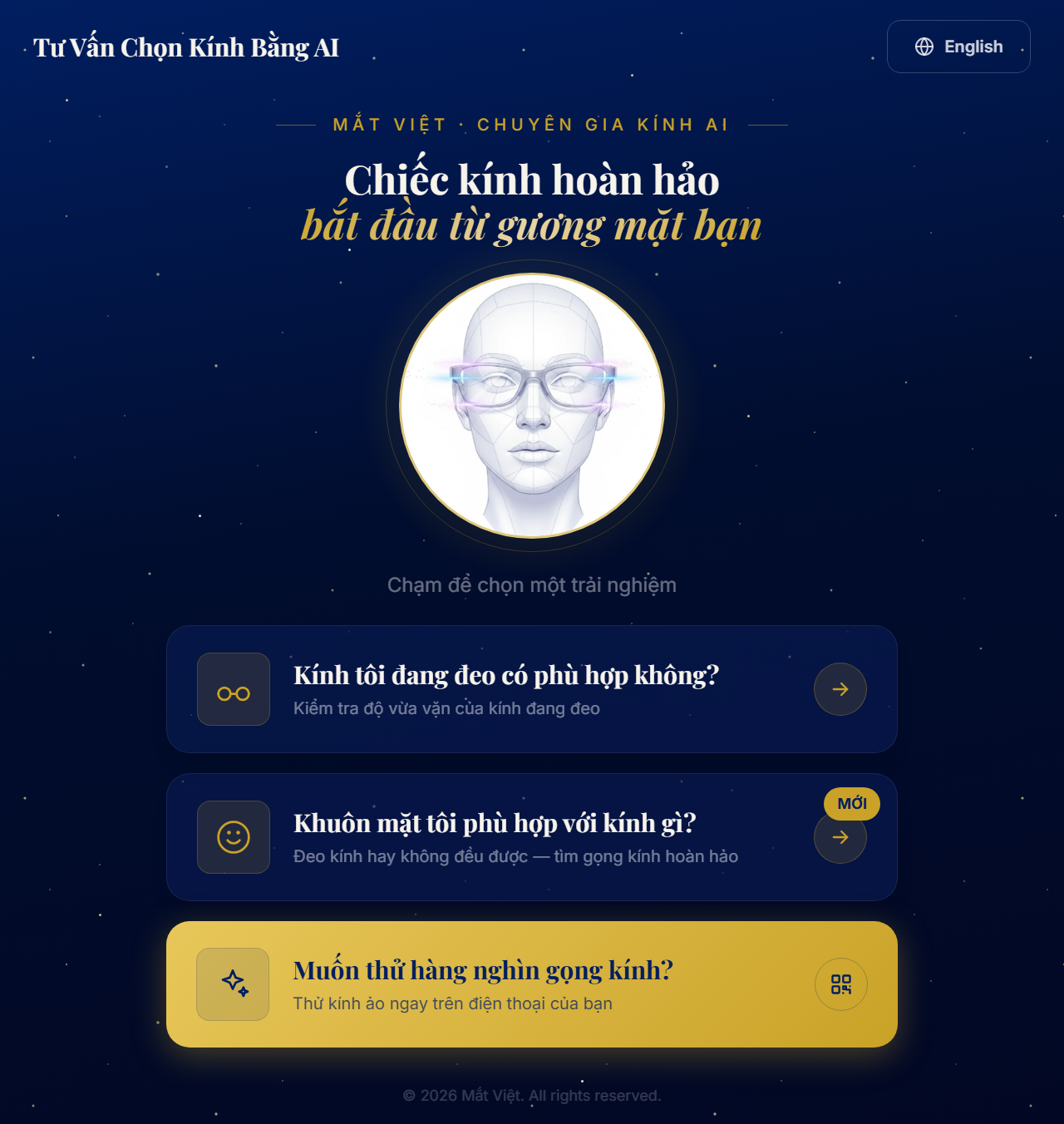 AI Eyewear Fitness Advisor — In-Store Kiosk screenshot