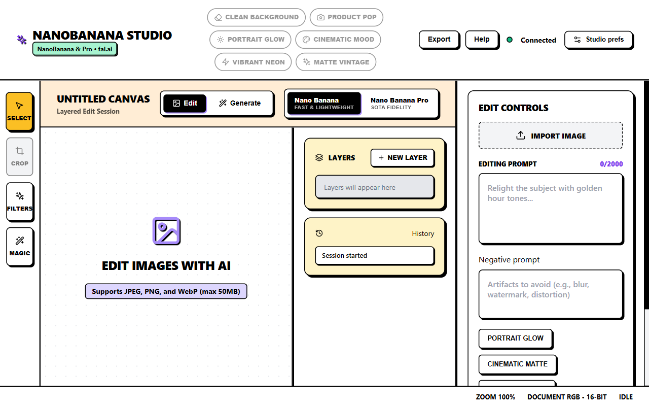 NanoBanana Studio screenshot