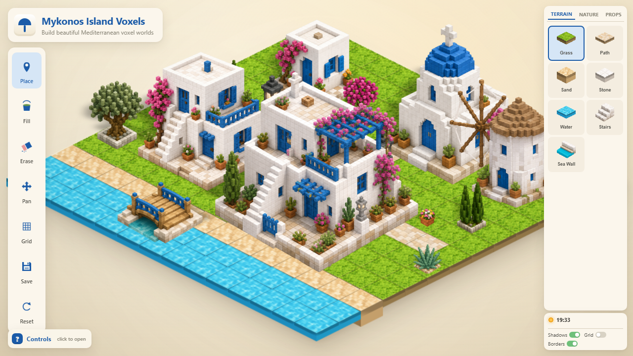 Mykonos Island Voxels screenshot